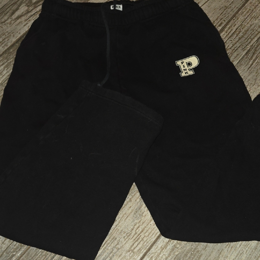 PINK Victoria's Secret Black Track Pants